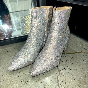 Brand New! Betsy Johnson CADY RHINESTONE BOOTS!